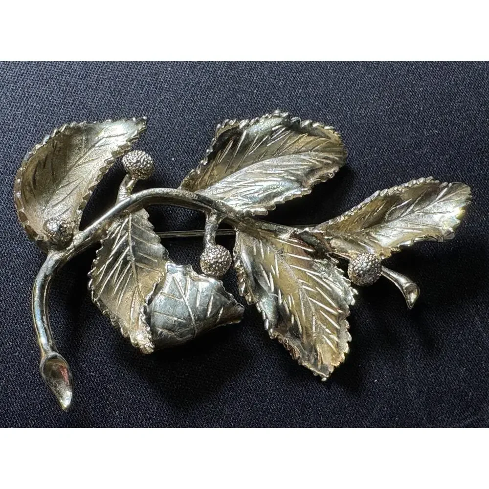 Vintage Coro Silver Tone Brooch
